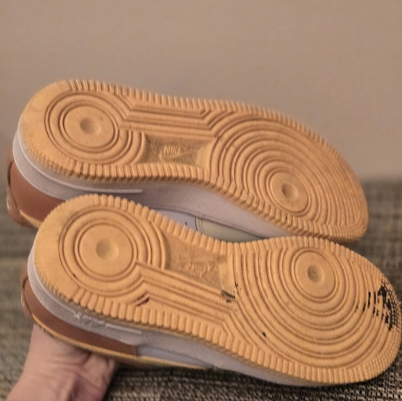 NIKE AIR FORCE 1 Low Sea Glass/Melon Tint Unisex Sneaker 5.5 youth Euro 38 VGUC - Picture 11 of 15